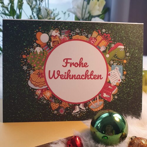 Weihnachtskarte für Wunschmagnet